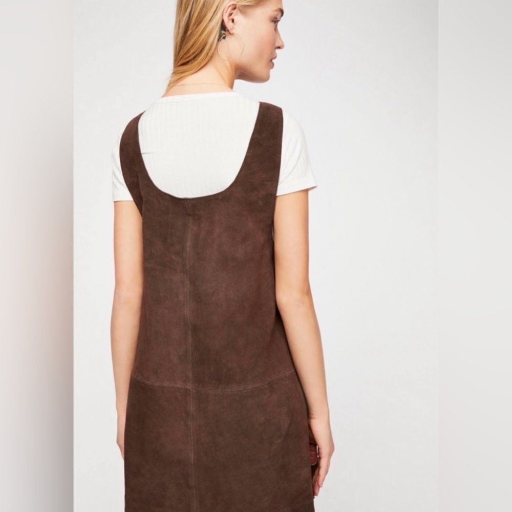 NEW Free People Suede Leather Michalla Mini Dress - Picture 2 of 3